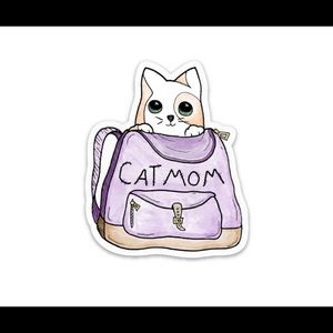 Cat Mom Decal Sticker